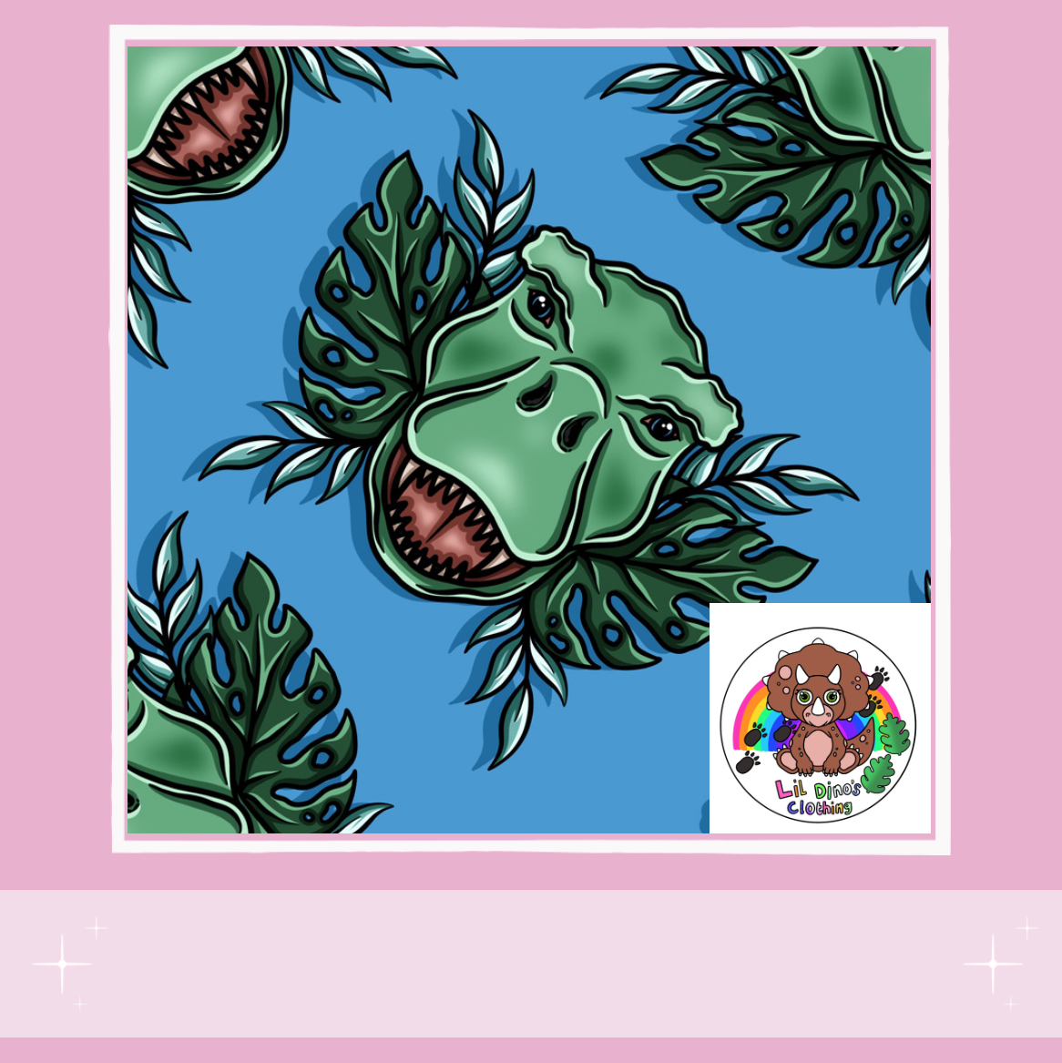 T-rex on blue 3 slots available
